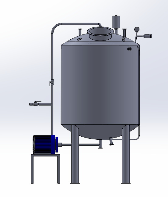 Ribbon Blender Mixer Alternate View